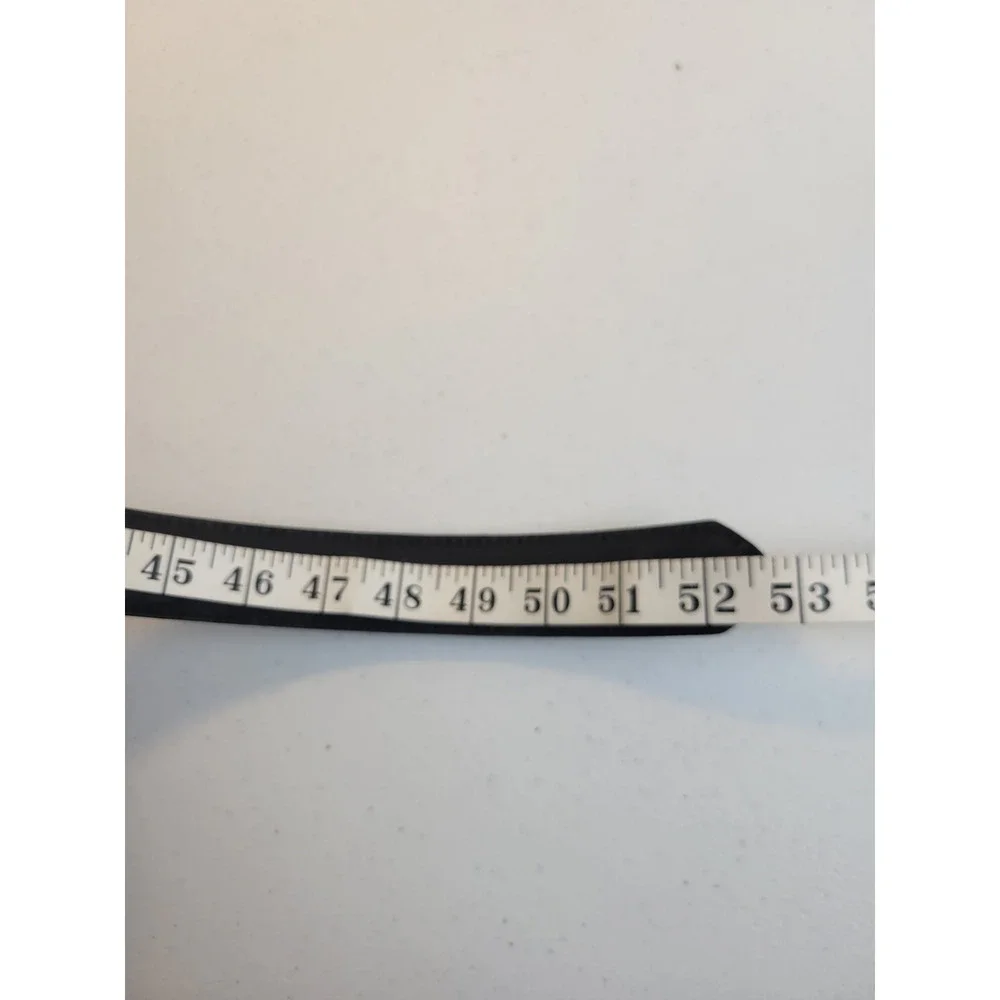 Nocona‎ Genuine Leather Belt Black Double Strap Braided Detail Unisex Size 46